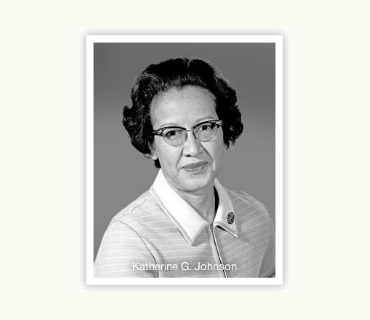 Headshot of Katherine Johnson from decades past